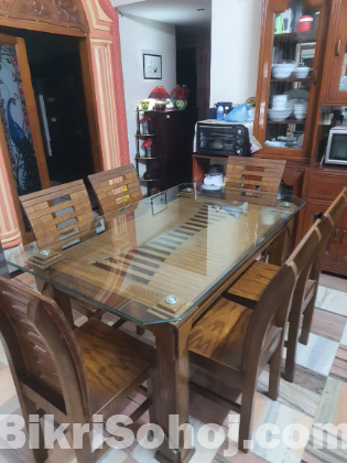 6 Chairs Dining Table